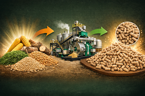 Horizontal Die Pellet Machine manufacture in india